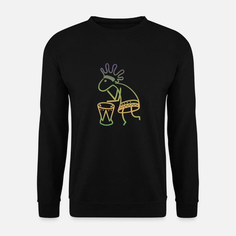 Kokopelli Bunt - Unisex Pullover - Schwarz