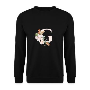 G - Sweat-shirt Unisexe - noir - Devant - Alina (178cm) & Michal (187cm)