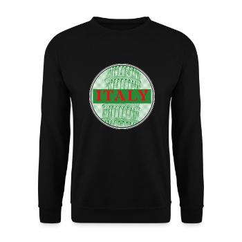 Italy Italian Italo Italy gifts cool - Unisex Sweatshirt - black - Front - Alina (178cm) & Michal (187cm)