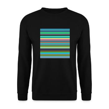 Stripe pattern 270421 - Unisex Sweatshirt - black - Front - Alina (178cm) & Michal (187cm)