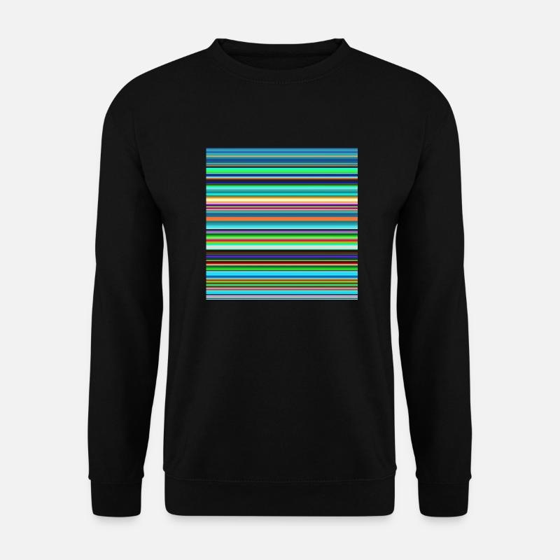Streifenmuster 270421 - Unisex Pullover - Schwarz