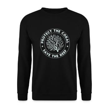 Protéger le corail Cadeau Save the Reef - Sweat-shirt Unisexe - noir - Devant - Alina (178cm) & Michal (187cm)