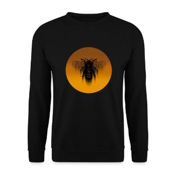 ABEILLE OR VOLANT - Sweat-shirt Unisexe - noir - Devant - Alina (178cm) & Michal (187cm)