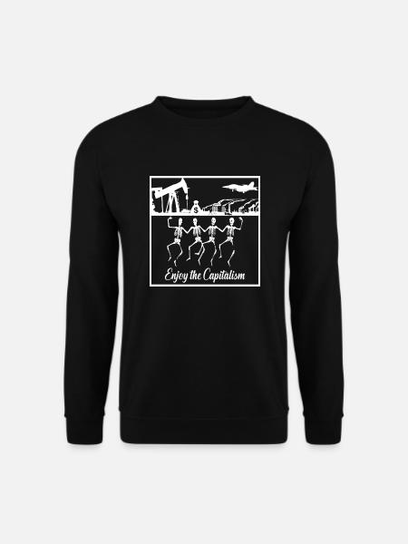 Kapitalismus Geld Umwelt Umverteilung Wirtschaft - Unisex Pullover - Schwarz