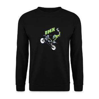 freestyle motocross - Unisex Sweatshirt - black - Front - Alina (178cm) & Michal (187cm)