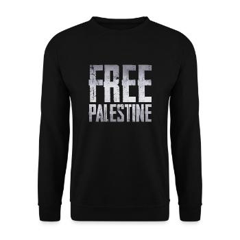 Libérer la Palestine - Sweat-shirt Unisexe - noir - Devant - Alina (178cm) & Michal (187cm)