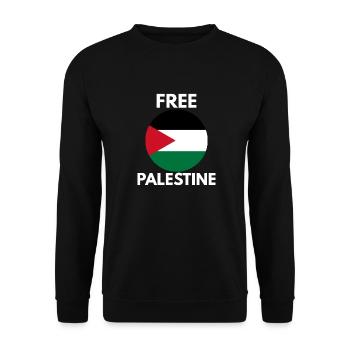 Libérer la Palestine - Sweat-shirt Unisexe - noir - Devant - Alina (178cm) & Michal (187cm)
