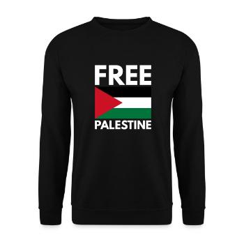Libérer la Palestine - Sweat-shirt Unisexe - noir - Devant - Alina (178cm) & Michal (187cm)