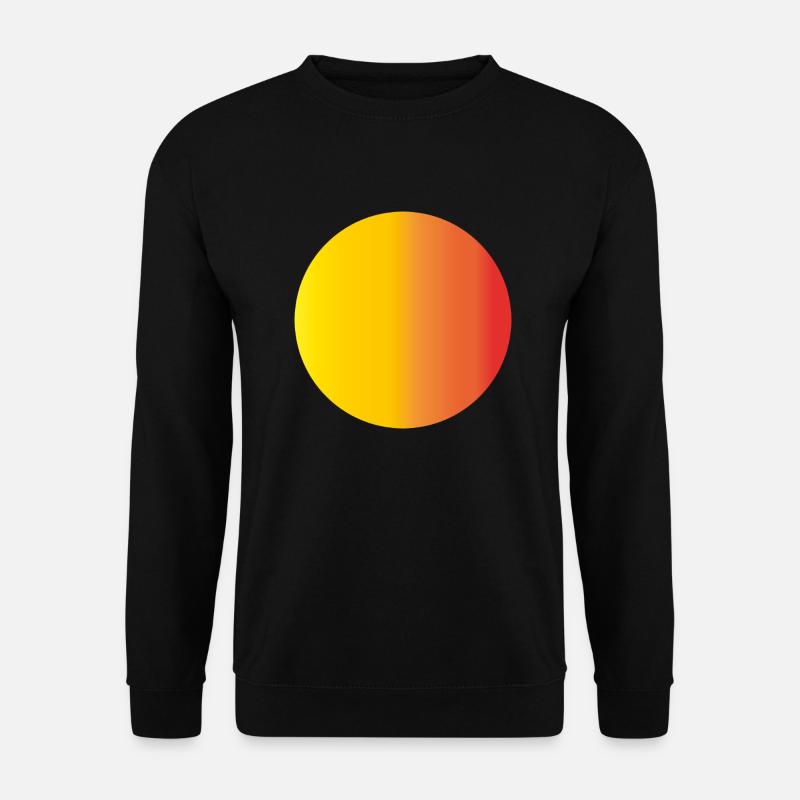Sonne mit Farbverlauf 02 - Unisex Pullover - Schwarz