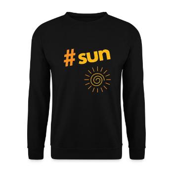 Sun - Unisex Sweatshirt - black - Front - Alina (178cm) & Michal (187cm)