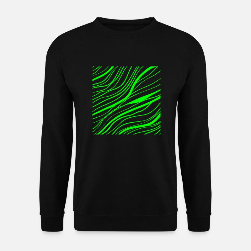 modèle de ligne de jungle - Sweat-shirt Unisexe - noir