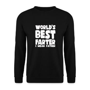 Welten bester Farter ich meine Vater - Unisex Pullover - Schwarz - Vorne - Alina (178cm) & Michal (187cm)