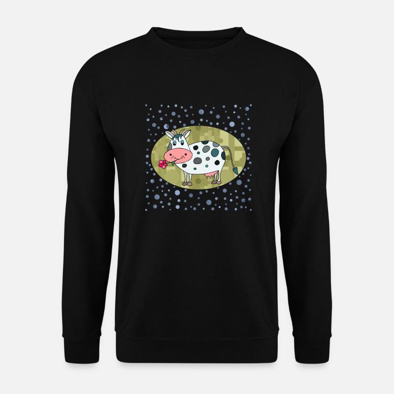 Kuh - Unisex Pullover - Schwarz