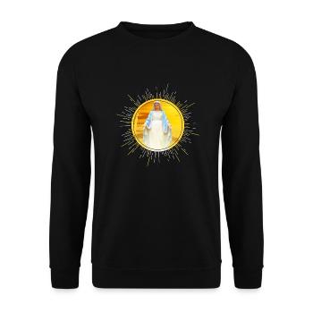 Mary Madonna - Unisex Sweatshirt - black - Front - Alina (178cm) & Michal (187cm)