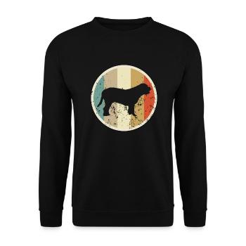 Bordeauxdogge Bordeaux Dogge - Unisex Pullover - Schwarz - Vorne - Alina (178cm) & Michal (187cm)