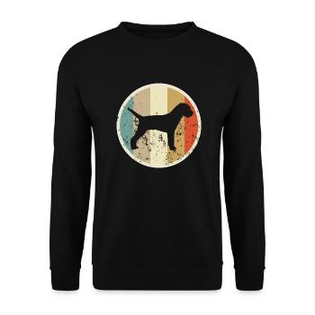 Border Terrier - Unisex Pullover - Schwarz - Vorne - Alina (178cm) & Michal (187cm)