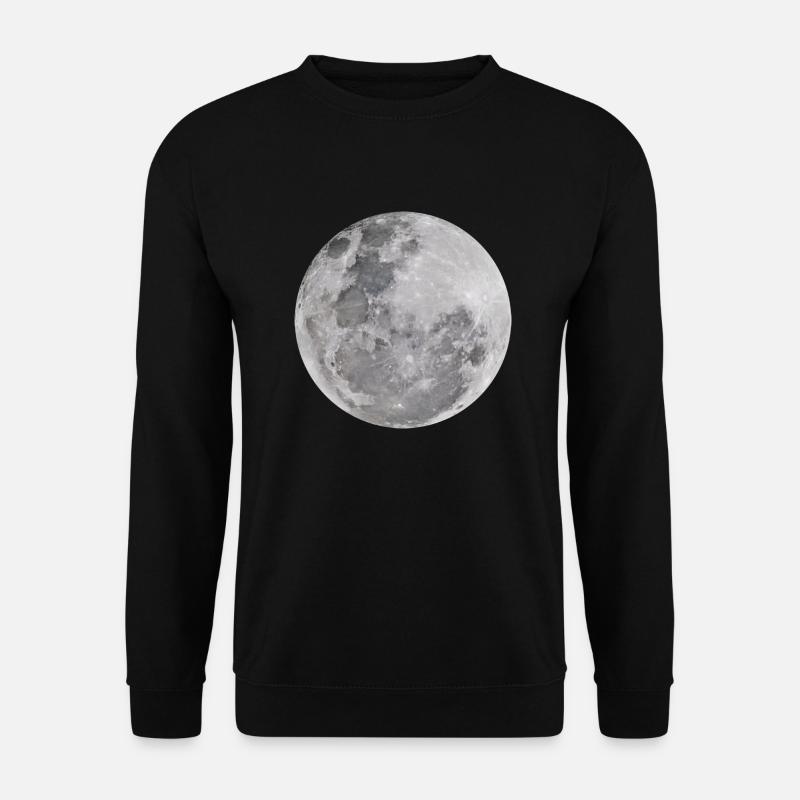 Echter Mond - Unisex Pullover - Schwarz