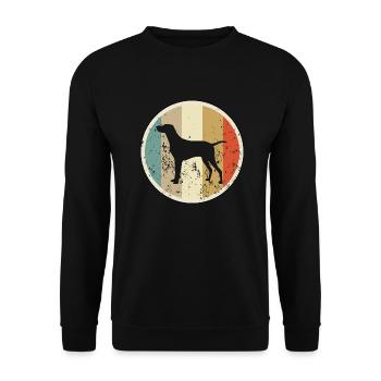 Magyar Vizsla Kurzhaariger Ungarischer Vorstehhund - Unisex Pullover - Schwarz - Vorne - Alina (178cm) & Michal (187cm)