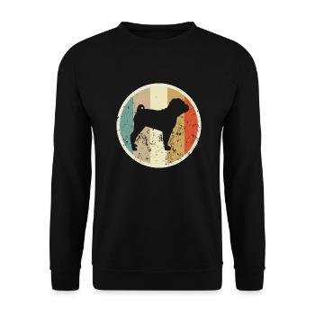 Shar-Pei - Unisex Pullover - Schwarz - Vorne - Alina (178cm) & Michal (187cm)