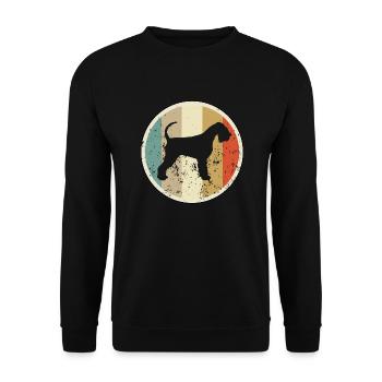 Riesenschnauzer - Unisex Pullover - Schwarz - Vorne - Alina (178cm) & Michal (187cm)