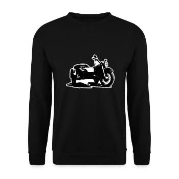 Motos R75 side-cars De - Sweat-shirt Unisexe - noir - Devant - Alina (178cm) & Michal (187cm)