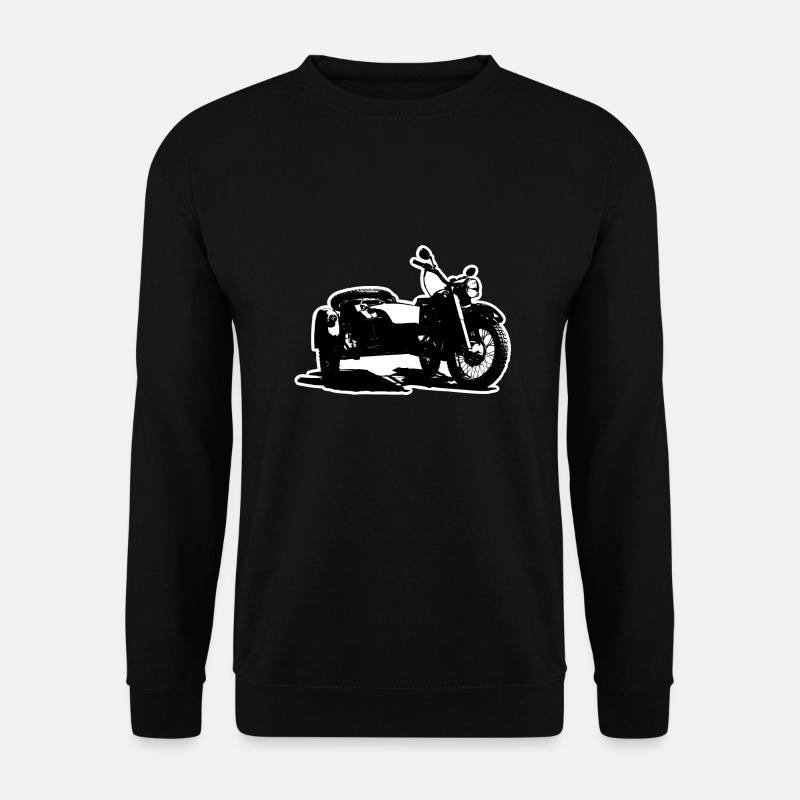 Motorradgespann R75 Beiwagen Wehrmachtsgespann - Unisex Pullover - Schwarz
