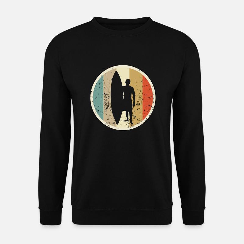 Surfen Surfer Surfbrett - Unisex Pullover - Schwarz