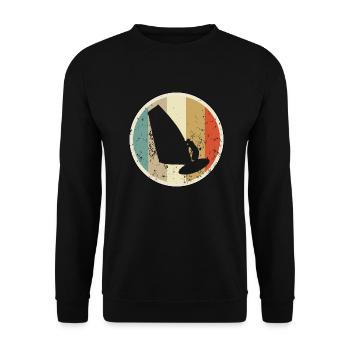 Windsurfen Windsurfer - Unisex Pullover - Schwarz - Vorne - Alina (178cm) & Michal (187cm)
