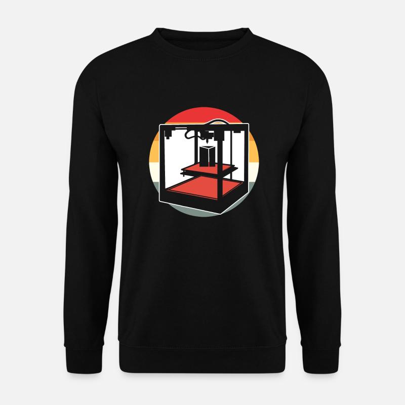 Retro 3D Imprimeur - Sweat-shirt Unisexe - noir