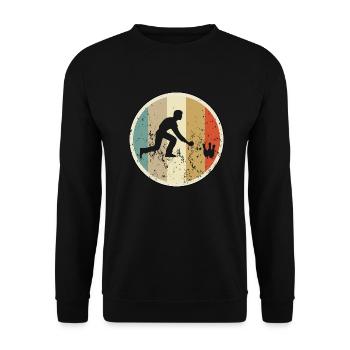 Kegeln Kegelsport - Unisex Pullover - Schwarz - Vorne - Alina (178cm) & Michal (187cm)