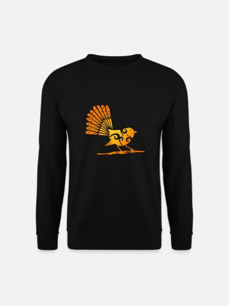 Maori Fantail Polynesian Tribal Tattoo Geschenk - Unisex Pullover - Schwarz