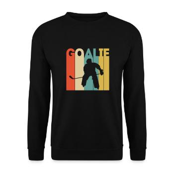 Goalie Ice Hockey Ice Hockey Player Sport Hockey - Unisex Sweatshirt - black - Front - Alina (178cm) & Michal (187cm)