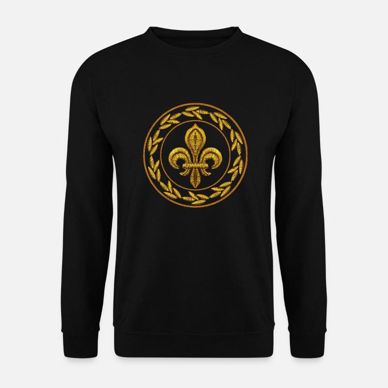 Ecusson fleur de lys 01 - Sweat-shirt Unisexe - noir