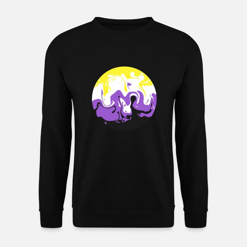 Non Binary Swirl - Sweat-shirt Unisexe - noir