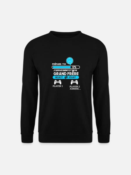 Bientôt Grand Frère Gamer Futur Frère Gamer drôles - Sweat-shirt Unisexe - noir