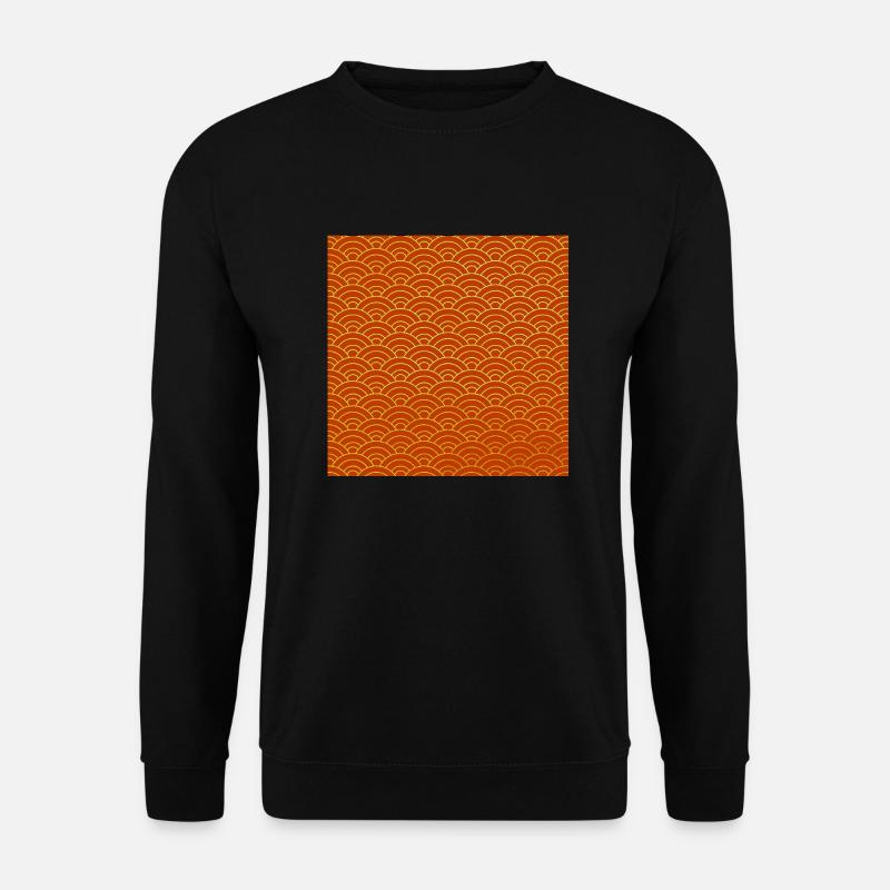 Japanese Wave Pattern - Unisex Sweatshirt - black