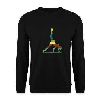 Gymnases d’art Gymnase Fitness Sport Gymnastique - Sweat-shirt Unisexe - noir - Devant - Alina (178cm) & Michal (187cm)