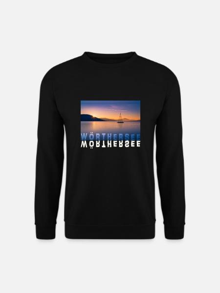 Sonnenuntergang am Wörthersee - Unisex Pullover - Schwarz