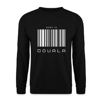 Made in Douala - Sweat-shirt Unisexe - noir - Devant - Alina (178cm) & Michal (187cm)