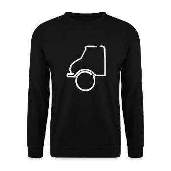 Unimog - Oldtimer - Hors route - Universal Motorgerät - Sweat-shirt Unisexe - noir - Devant - Alina (178cm) & Michal (187cm)