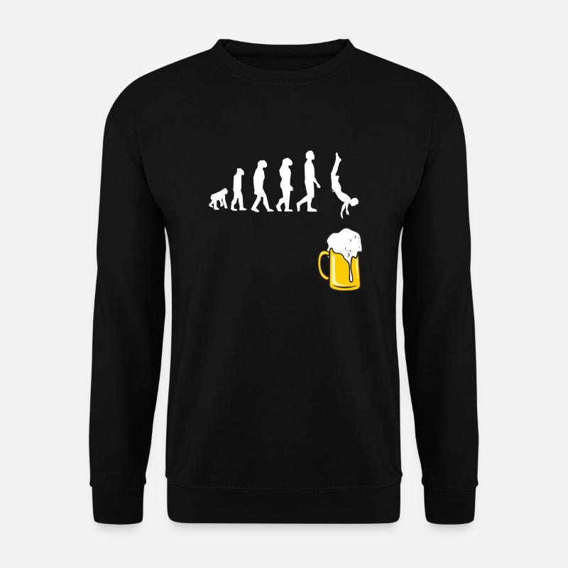 évolution bière - Sweat-shirt Unisexe - noir