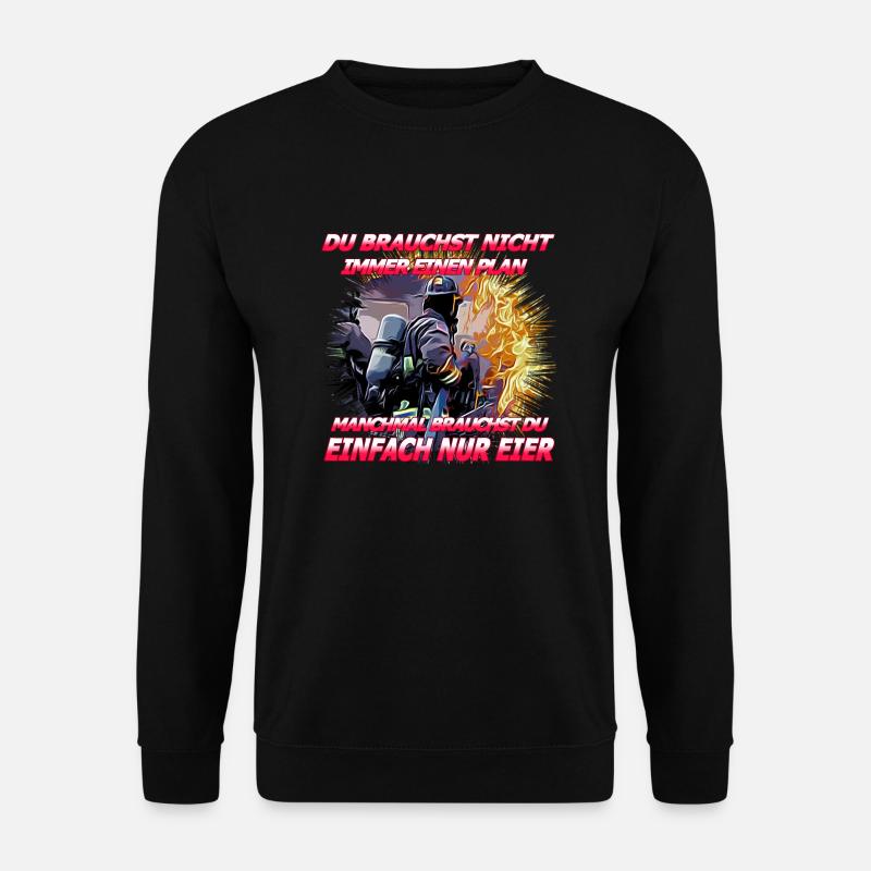 Feuerwehr - Unisex Pullover - Schwarz