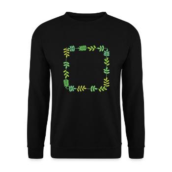 Frame with sheets - Unisex Sweatshirt - black - Front - Alina (178cm) & Michal (187cm)