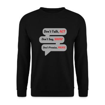 Steven's Merch - Unisex Sweatshirt - black - Front - Alina (178cm) & Michal (187cm)