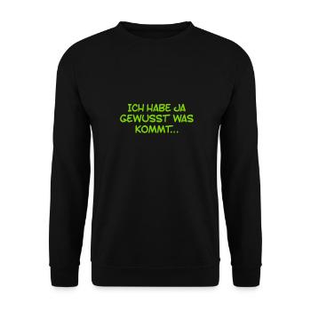 das ist keine Überraschung - Unisex Pullover - Schwarz - Vorne - Alina (178cm) & Michal (187cm)