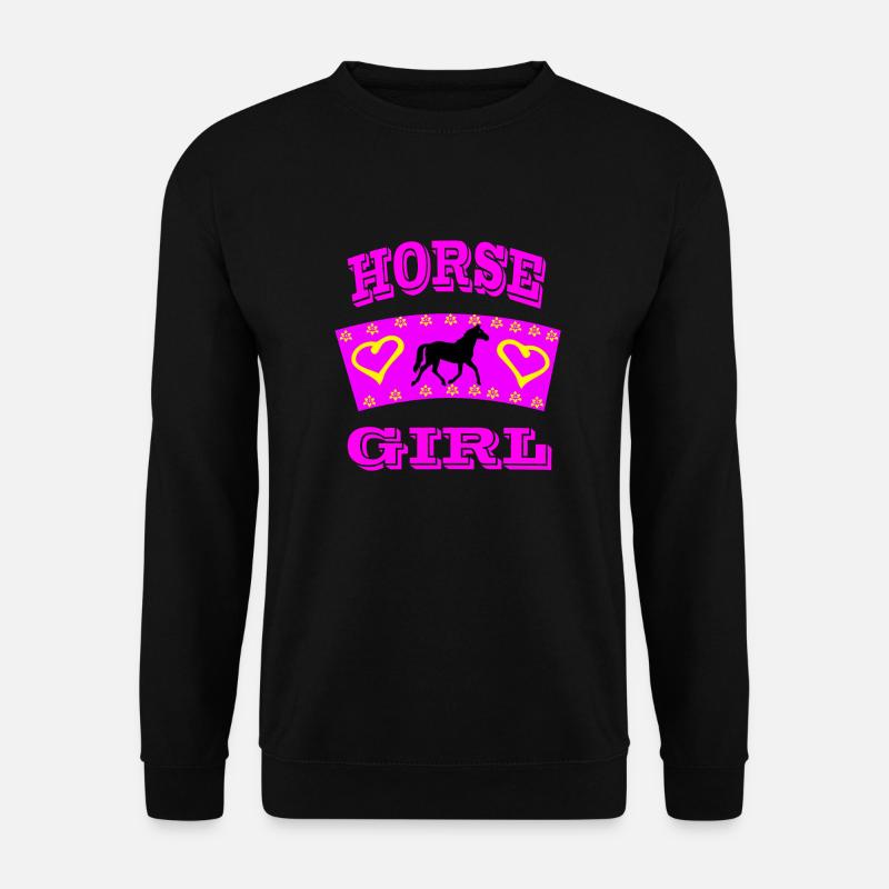 Pferd - Unisex Pullover - Schwarz