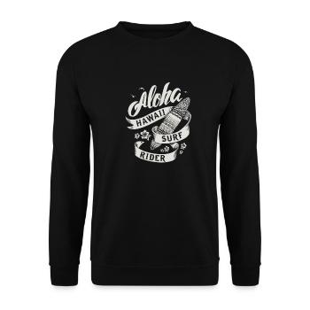 hawaii Surf Rider - Sweat-shirt Unisexe - noir - Devant - Alina (178cm) & Michal (187cm)