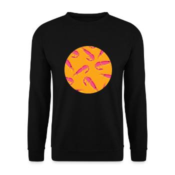 Krabben - Unisex Pullover - Schwarz - Vorne - Alina (178cm) & Michal (187cm)