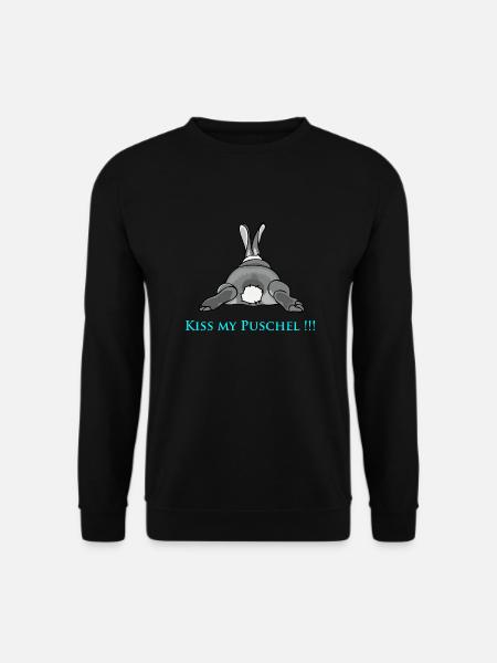 Kiss my Puschel - Unisex Pullover - Schwarz