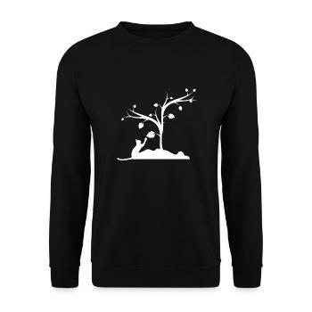 Chat - Sweat-shirt Unisexe - noir - Devant - Alina (178cm) & Michal (187cm)
